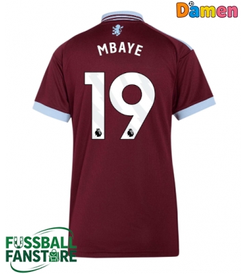 Aston Villa Ibrahim Mbaye #19 Replik Heimtrikot Damen 2026-27 Kurzarm